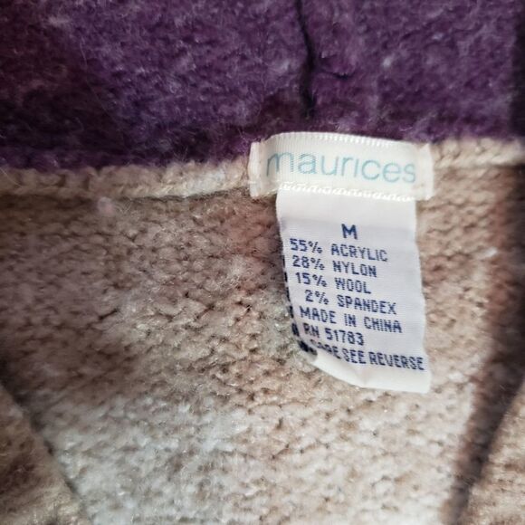 Maurices size medium color block hooded sweater - Picture 3 of 3